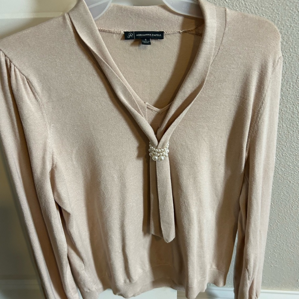 Adrianna Papell Cream Top